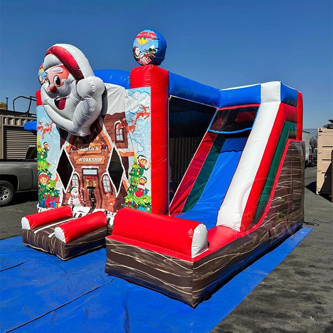 Santa Claus Bounce House Combo Slide
