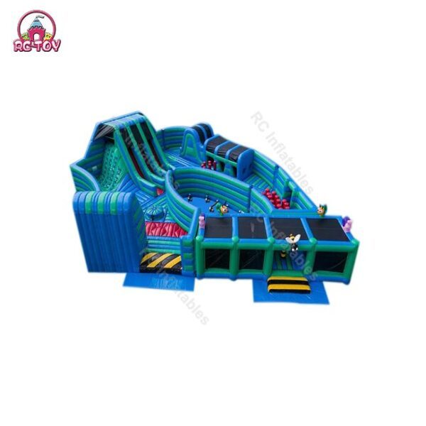 Kids N adults inflatable big bouncer with obstacle course RC1109