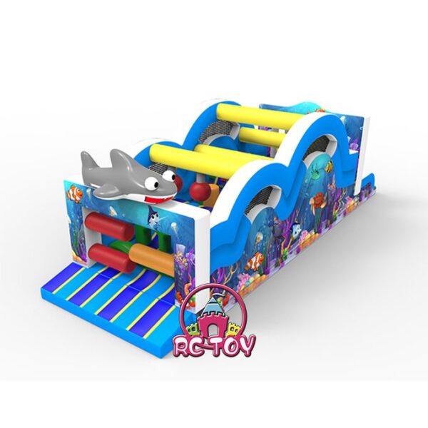 Underwater World Inflatable Obstacle Course for Kids