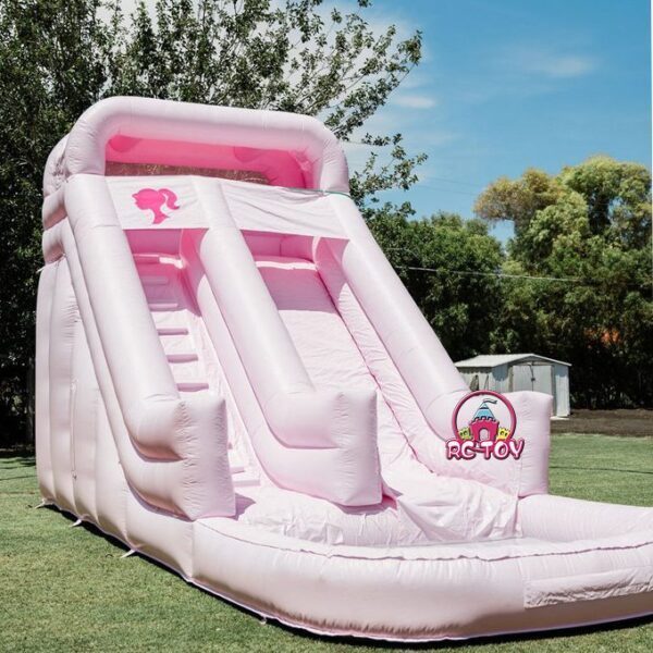 Pink Inflatable Wet/Dry Slide