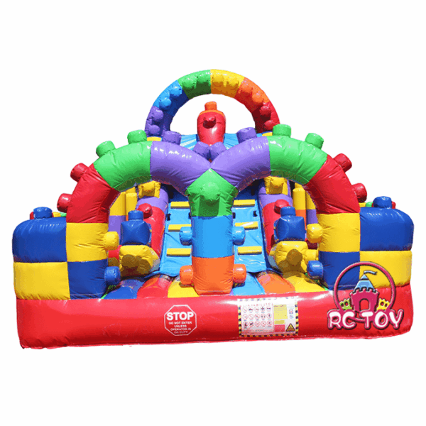 Lego Building Block Inflatable Obstacle Course
