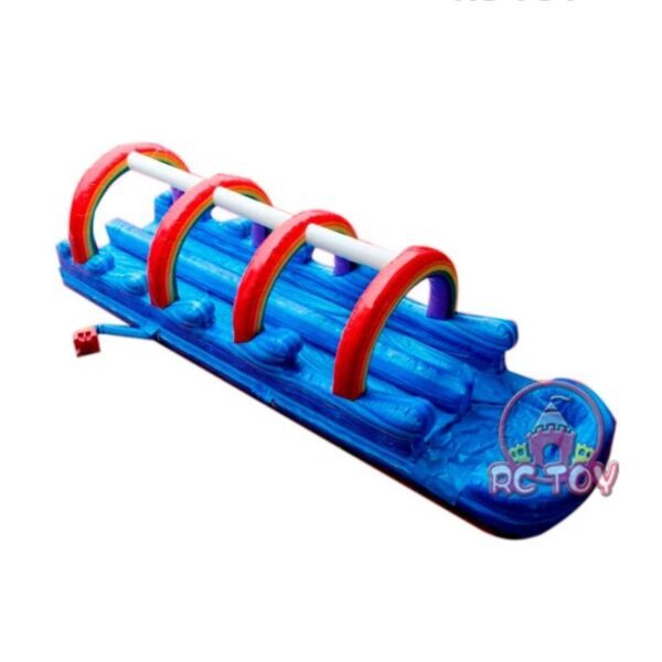 Rainbow inflatable water slip n slide