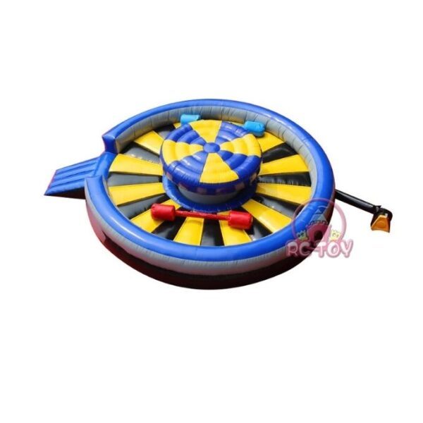 Inflatable Jousting Arena with Padded Batons