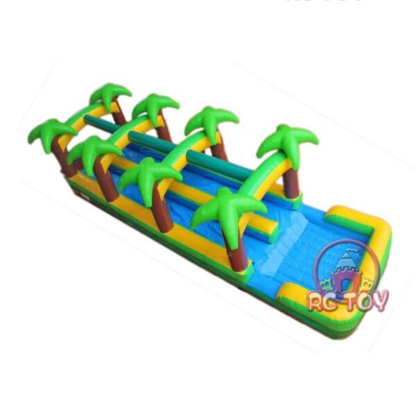 Tropical Inflatable Double Slip N Slide