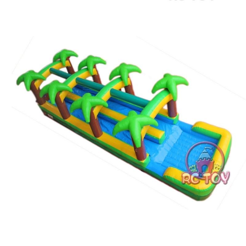 Tropical Inflatable Double Slip N Slide
