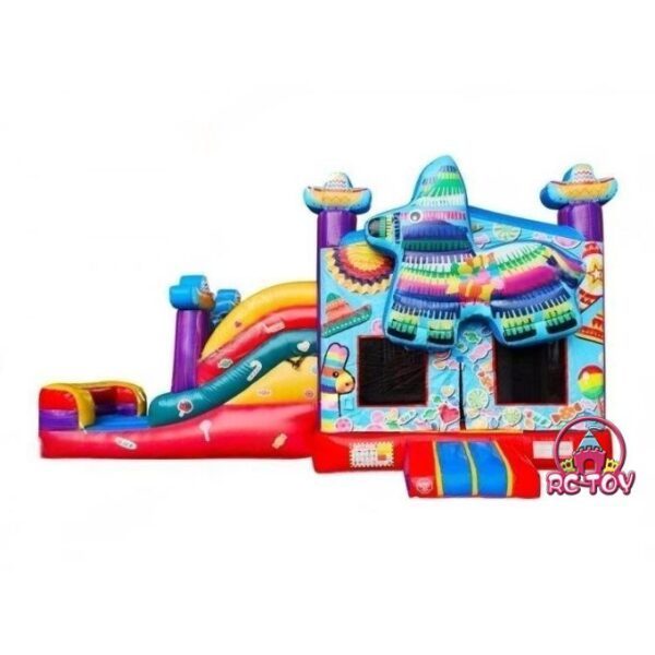 Piñata Fiesta Inflatable Combo with Slide